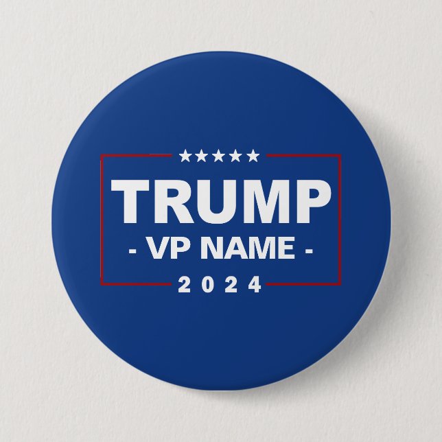 Custom Trump Vice President 2024 Button (Front)