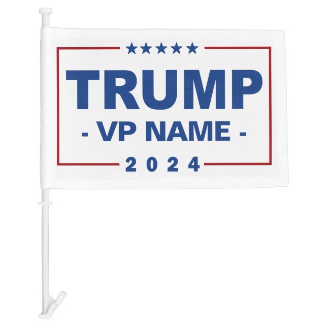 Custom Trump Vice President 2024 Car Flag (Front)