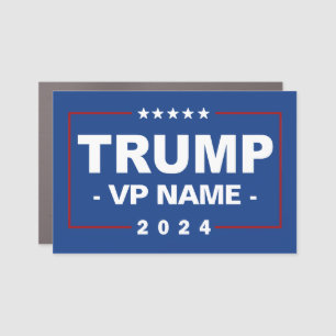 Custom Trump Vice President 2024 Car Magnet