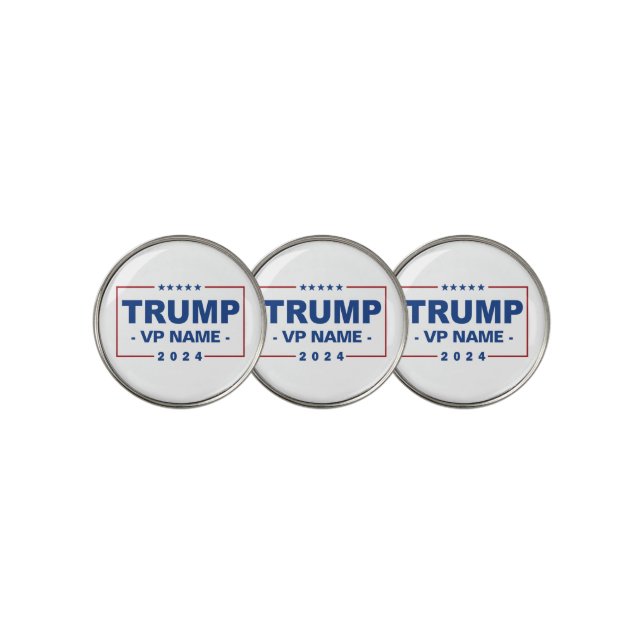 Custom Trump Vice President 2024 Golf Ball Marker (3 Up)