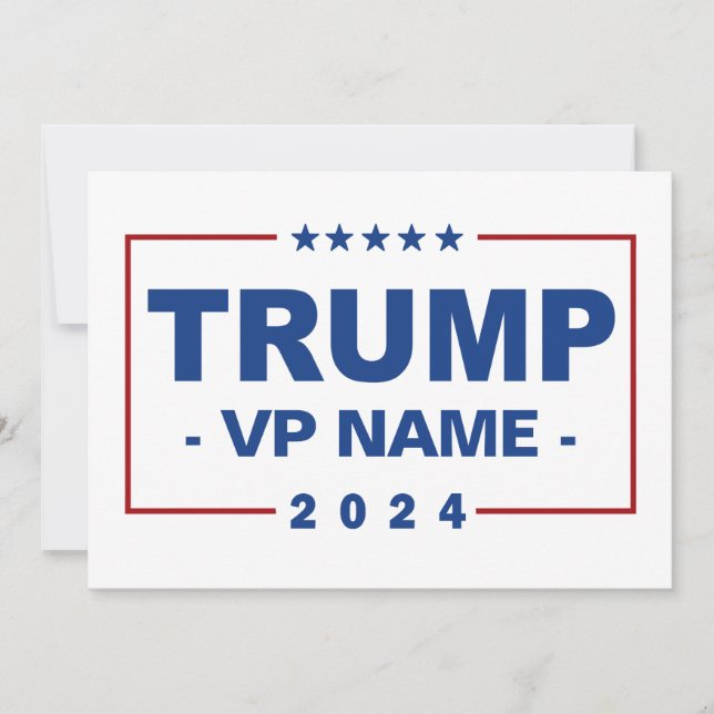 Custom Trump Vice President 2024 Invitation (Front)