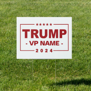 Custom Trump Vice President 2024 Sign