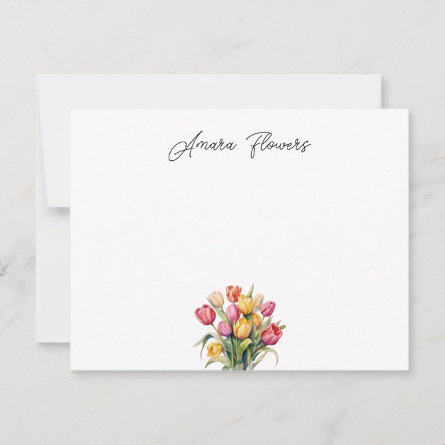 Custom Tulip Note Card (Front)