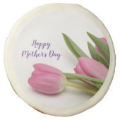 Custom Tulips Happy Mother's Day Sugar Cookie (Front)