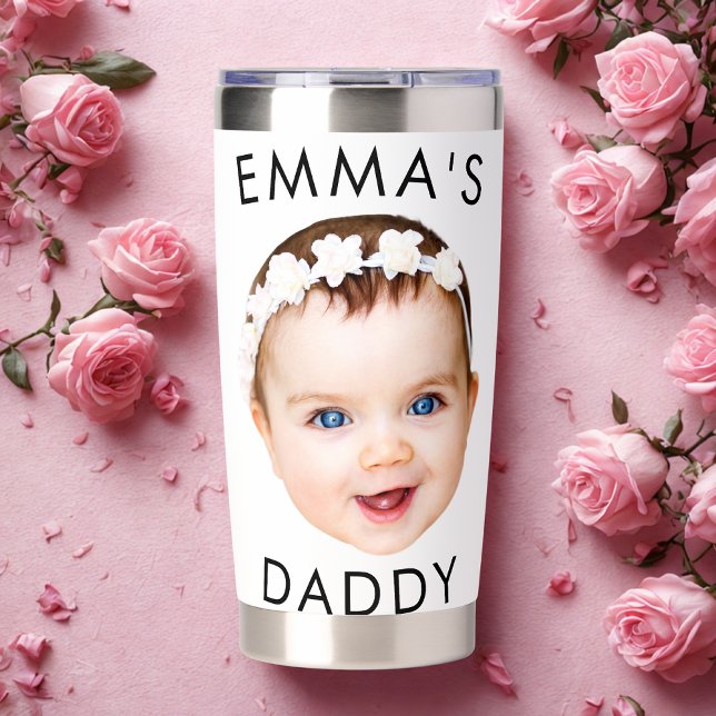 Custom Tumbler, Baby Face, Dad Birthday Gift, Face Insulated Tumbler (Creator Uploaded)