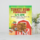 Custom Turkey Run Fundraiser 8.5x11 Flyer (Standing Front)