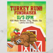 Custom Turkey Run Fundraiser 8.5x11 Flyer (Front)