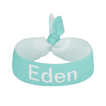 Custom Turquoise Fashionable Color Matched Hair Tie by Kullaz at Zazzle
