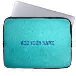 Custom Turquoise Neoprene Laptop Sleeve 13 Inch at Zazzle