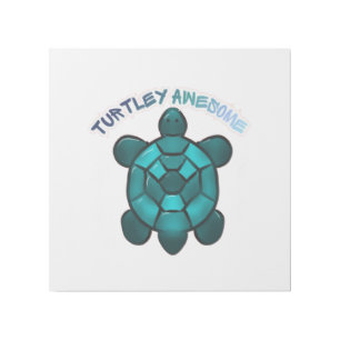 Custom Turtle Cute Pun Funny Animal Gift Gallery Wrap