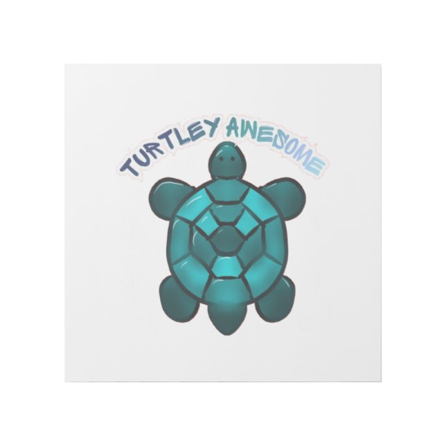 Custom Turtle Cute Pun Funny Animal Gift Gallery Wrap (Front)