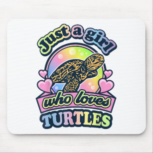 Custom Turtle Lover Personalized Mousepad Colorful