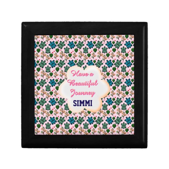 Custom turtle pattern  gift box (Front)