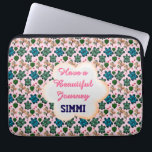 Custom turtle pattern  laptop sleeve<br><div class="desc">Cute and colorful sea turtle seamless pattern featuring adorable turtles, nature elements, and playful hearts. Perfect for ocean lovers, marine life fans, and aesthetic pattern enthusiasts. This design works great on stickers, phone cases, notebooks, apparel, and home decor. A fun and charming turtle print ideal for gifts or everyday use....</div>