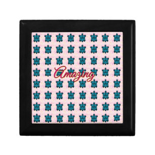 Custom turtle pattern Sherpa Blanket Gift Box