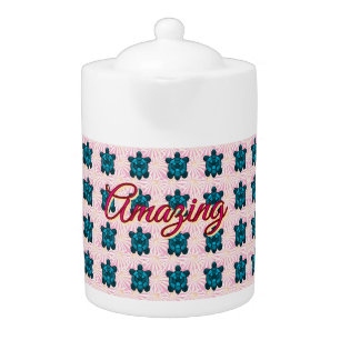 Custom turtle pattern Sherpa Blanket Teapot