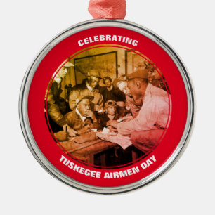 Custom TUSKEGEE AIRMEN DAY Metal Ornament