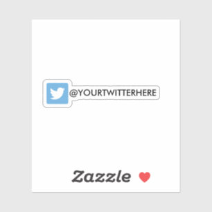 Custom Twitter Social Media Sticker