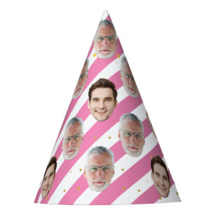 Custom Two Face Happy Birthday Decoration Supplies Party Hat