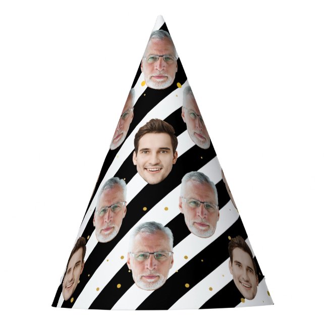 Custom Two Face Happy Birthday Decoration Supplies Party Hat (Front)