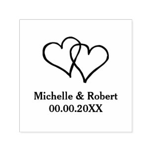 for two hearts stamps gifts on zazzle