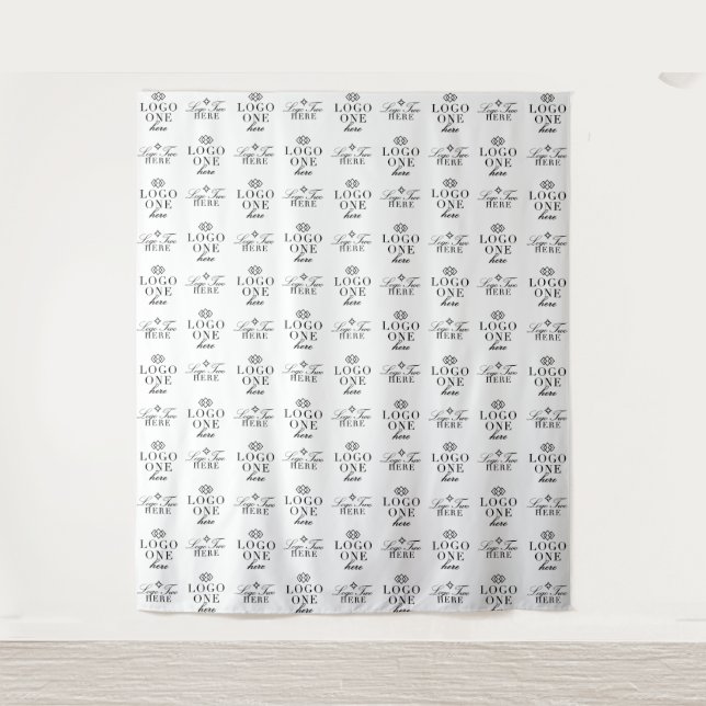 Custom Two Logo Event Backdrop Step and Repeat (Front)