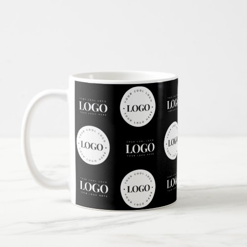Custom Two Logo Step and Repeat Business Company Coffee Mug