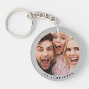 Custom Two Photo Double Sided Acrylic Keychain