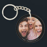 Custom Two Photo Double Sided Acrylic Keychain<br><div class="desc">Easily add your images to this keychain template. this model allows for a different photo on the front and back of the keychain. Great gift for family, friends, parents, grandparents, wife and children.</div>