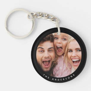 Custom Two Photo Double Sided Acrylic Keychain