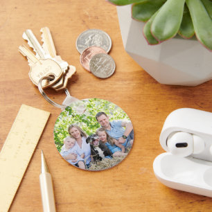 Custom Two Photo Double Sided Acrylic Keychain