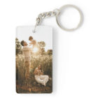Custom Two Photo Double Sided Acrylic Keychain