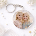 Custom Two Photo Double Sided Acrylic Keychain<br><div class="desc">Custom two photo double sided keychain personalize by replacing the both sample/placeholder photos with your own photos.</div>