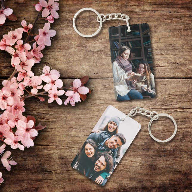 Custom Two Photo Double Sided Acrylic Keychain (Creator Uploaded)