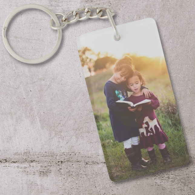 Custom Two Photo Double Sided Acrylic Keychain (Creator Uploaded)