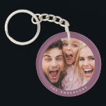 Custom Two Photo Double Sided Acrylic Keychain<br><div class="desc">Easily add your images to this keychain template. this model allows for a different photo on the front and back of the keychain. Great gift for family, friends, parents, grandparents, wife and children.</div>