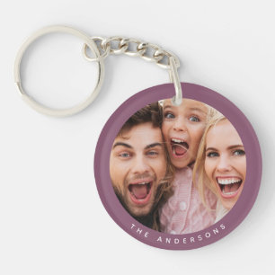 Custom Two Photo Double Sided Acrylic Keychain