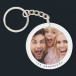 Custom Two Photo Double Sided Acrylic Keychain<br><div class="desc">Easily add your images to this keychain template. this model allows for a different photo on the front and back of the keychain. Great gift for family, friends, parents, grandparents, wife and children.</div>
