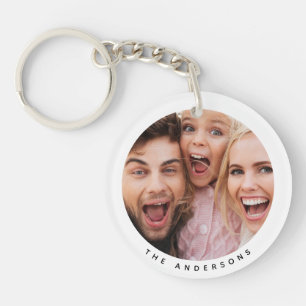 Custom Two Photo Double Sided Acrylic Keychain