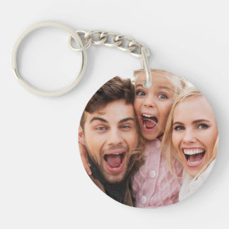 Custom Two Photo Double Sided Acrylic Keychain