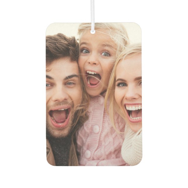 Custom Two Photo Double Sided Air Freshener (Front)
