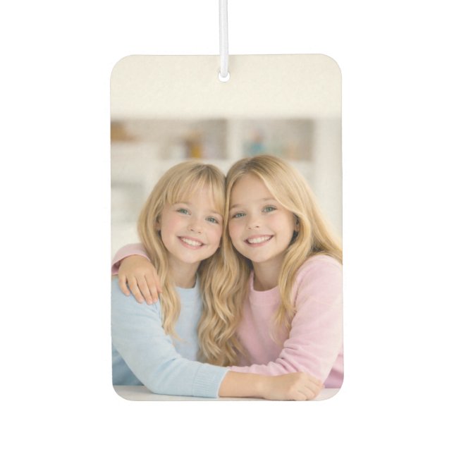 Custom Two Photo Double Sided Air Freshener (Front)