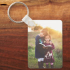 Custom Two Photo Double Sided Aluminum Keychain