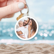 Custom Two Photo Double Sided Aluminum Keychain