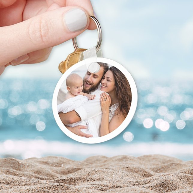 Custom Two Photo Double Sided Aluminum Keychain (Creator Uploaded)