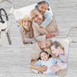 Custom Two Photo Double Sided Keychain<br><div class="desc">Create a special keepsake with this custom double-sided photo keychain, the perfect gift for Grandma or Grandpa! With space for two different photos, you can add your own favorite pictures of the grandkids—one on each side for a truly personal touch. While it's made with grandparents in mind, you can easily...</div>