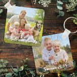 Custom Two Photo Family Double Sided Personalized Keychain<br><div class="desc">Introducing our Simple & Modern Double-Sided Photo Keychain—a perfect keepsake to cherish memories of your loved ones. Designed with families and kids in mind, this keychain is both cute and functional, making it an ideal accessory for daily use or a thoughtful gift for any occasion. Double-Sided Design: Showcase two of...</div>