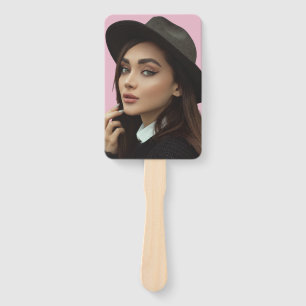 Custom Two Photo Graduation Party Event Hand Fan