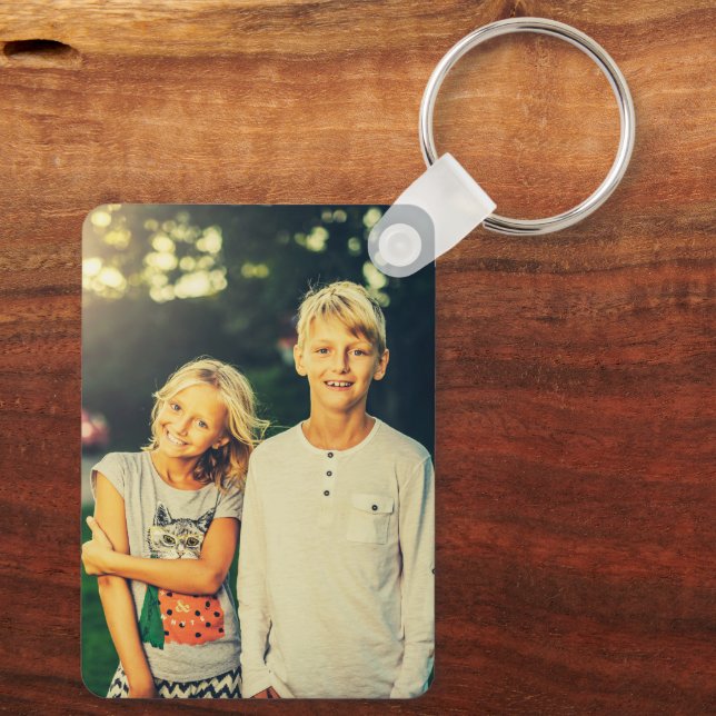 Custom Two Photo Keychain (Back)