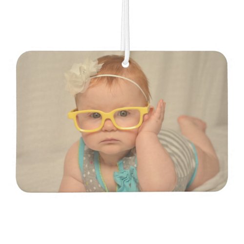 Custom Two_sided Baby Photo Personalized Car Air Freshener